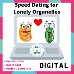 Learn about the cell organelles in a fun way.  Speed dating for organelles.  Students will create a dating profile for their organelle and then have the opportunity to meet other organelles.  This activity includes directions, a scorecard for the organelles to find their perfect match, and a  template for them to create their profile. Cell Organelles, Speed Dating, The Cell, Dating Profile, To Meet, Perfect Match