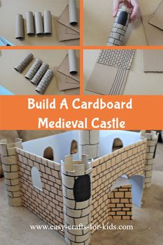 instructions to make a cardboard medieval castle