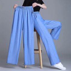 Just found this amazing item on AliExpress. Check it out! 
NGN45,977.60 | Ice Silk Jeans Women Summer Thin Comfortable Blue Denim Wide Leg Pants New Elastic High Waist Straight Trousers Female Pantalons
https://s.click.aliexpress.com/e/_EHQhFGp Denim Wide Leg Pants, Denim Wide Leg, Straight Trousers, Wide Leg Denim, Blue Denim, High Waist