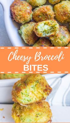 cheesy broccoli bites are the perfect appetizer to serve at any party