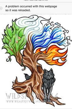 Four Elements Tattoo, Elements Tattoo, Element Symbols, Geniale Tattoos, 4 Elements, 5 Elements, Wolf Tattoos, Wild Spirit, Wolf Tattoo