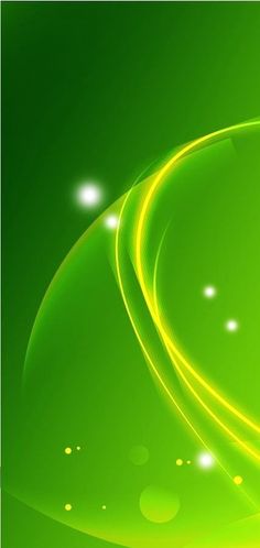 an abstract green background with circles and lights