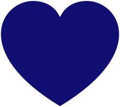 a blue heart on a white background with no border or borders, it is easy to change colors