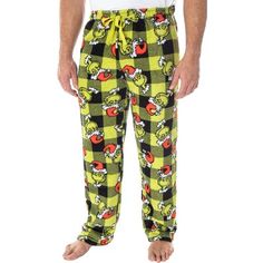 These are Officially Licensed Dr. Seuss Grinch  Pajama Pants.  Dr. Seuss wrote The Grinch Who Stole Christmas, which is an all-time great holiday Christmas story that men, women, boys, and girls all know and love! These Dr. Seuss Grinch Fleece Plush Pajama Pants features an allover design of the Grinch with a Santa hat on and a sneaky look on his face. It is super soft fleece fabric with a Minky touch feel. Made of 100% polyester. Grinch Sweat Pants, Grinch Pajama Pants, Fuzzy Pj Pants, Dr Suess Grinch, God Energy, Grinch Pajamas, The Grinch Who Stole Christmas, Pj Outfit, Plush Pajama Pants