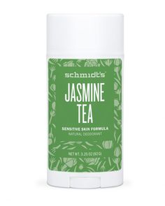 11. Schmidt's Sensitive Skin Formula Natural Deodorant in Jasmine Tea #greatist https://greatist.com/live/best-natural-deodorant Sensitive Skin Deodorant, Baking Soda Free Deodorant, Clean Deodorant, Best Natural Deodorant, Deodorant For Women, Jasmine Tea, Natural Deodorant, Schmidt