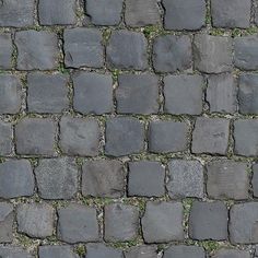 an image of a brick road that looks like it is made out of stones