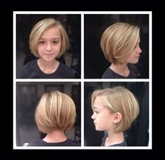 Bob Hairstyles For Girls Kids, Baby Bob Haircut, Girls Bob Haircut Kids, Girls Short Haircuts, Textured Bob, Girl Haircut