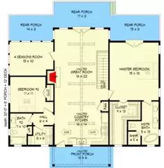 the floor plan for this house is very large