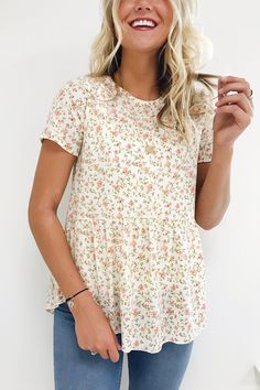 Floral Peplum Blouse | ROOLEE Bohol, Floral Peplum, Peplum Blouse, Stitch Fix Style, Primavera Estate, The Closet, Look Fashion