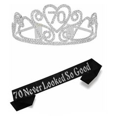 70th Birthday Decorations for Women: one Silver 70th Birthday Crown with  70 " and one 70th Birthday Sash with  70 Never Looked So Good ", suitable for 70th Birthday Gifts for Women. They are best 70th Birthday Decorations for Women! 70th Birthday Party Decorations, 70th Birthday Gifts Women, 70 Birthday, 70th Birthday Sash, 70th Birthday Tiara and Sash, 70th Birthday Crown, 70th Birthday Gifts, 70th Birthday Decorations for Women, 70th Birthday Sash and Tiara for Women 70 Birthday Crown: 70 Bir 70th Birthday Crown, Black Silver Birthday, 70th Birthday Party Decorations, 70th Birthday Gifts For Women, 70th Birthday Parties Decorations, 69th Birthday, Tiara Set, Gold Number Balloons, Happy 70th Birthday