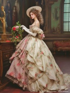 Rococo Victorian Dress For Vintage Events, Rococo Victorian Ball Gown For Fancy Dress, Rokoko Aesthetic, French Traditional Dress, Luxury Rococo Evening Dresses, Luxury Vintage Victorian Dress In Baroque Style, Rococo Dresses, Luxury Victorian Rococo Ball Gown, 18th Century French Fashion