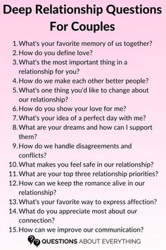 A list of Deep Questions to deepen the bond for couple Deep Relationship Questions, Hot Questions, Deep Conversation Topics, Couples Quiz, Questions To Get To Know Someone, Questions For Couples, Conversation Starters For Couples, Intimate Questions, Romantic Questions