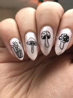 Ongles Goth, Anime Nails, Goth Nails, Summer Nail