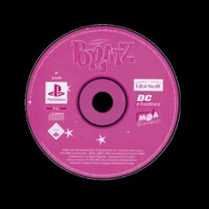 a pink disc with the word braz on it