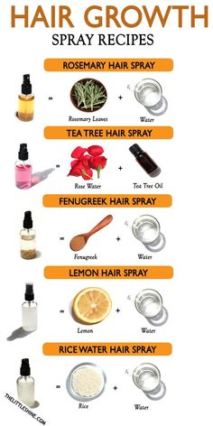 Lemon Hair, Hair Growth Spray, Hair Mask For Growth