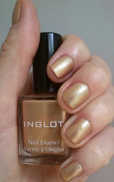 Inglot 224 Nail Enamel Polish High Gloss Metallic Gold Durable Gloss New In Box  The perfect nail enamel that provides durability, high gloss and a short to medium drying time. Does NOT contain toluene, formaldehyde, dibutyl phthalate (DBP) or camphor.  Superb Texture Convenient to Use Healthier Option Measurement:  0.51 Fl Oz  Height: 2.75 '' Length: 1.5 " Width: 1.5" Gold Nail Polish, Toenail Polish, October 25, Nail Color, Gold Nails, Perfect Nails, Matte Gold, Toe Nails, Metallic Gold