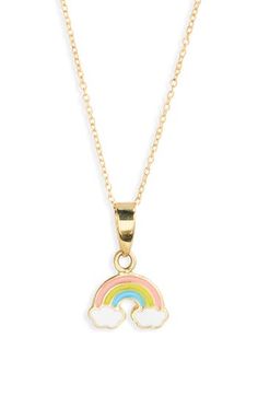 Kids Gold Jewelry, Rainbow Pendant, Emoji Photo, Jewelry Design Drawing, Bony Levy, Design Drawing, Gold Enamel, Kids Jewelry, Womens Jewelry Necklace