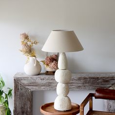 Cairns Paper Mache Table Lamp - Holistic Habitat Paper Mache Table, Cairns, Paper Mache, On Off, Cleaning Wipes, Diy And Crafts, Table Lamp, Design Inspiration, Water