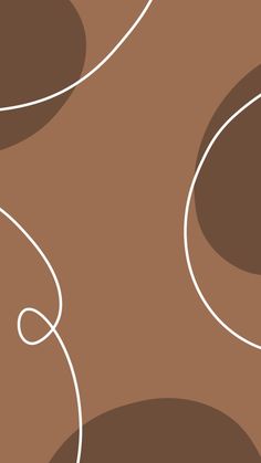 an abstract brown background with white swirls and lines in the shape of circles on top of each other