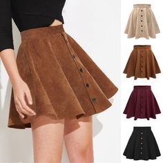 women's skirts with buttons on each side