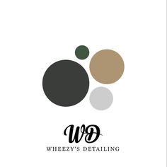 the logo for wheyzy's detailing, which is designed to look like three circles