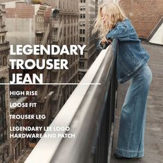 Lee defines sophisticated yet comfortable style with these women's Legendary Trouser Jeans.Click on this WOMEN'S GUIDE to find the perfect fit and more! Lee defines sophisticated yet comfortable style with these women's Legendary Trouser Jeans.Click on this WOMEN'S GUIDE to find the perfect fit and more! FEATURES 5 functional pockets Button & zipper closure UnlinedFIT & SIZING Trouser Jean 32-in. inseam 22 3/4-in. leg opening High rise sits below the natural waistline Relaxed fit through the hip