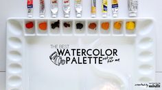 the best watercolor palette is in this white tray