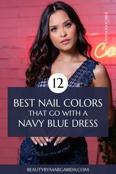 Not sure what color nail polish to wear with a navy blue dress? If that’s your case, don’t worry! Whether for a wedding or a laid-back party, I’ve got you covered with the best nail color suggestions to make you look your absolute best! Dress: Ateliê Nosso Cabide Best Nails For Navy Dress, Navy Blue Dress With Accessories, Nails For Evening Party, Nail For Navy Blue Dress, Nails For Blue Gown, Nail Art For Blue Dress, Nail Polish To Go With Navy Dress, What Color Toe Nail Polish With Navy Dress, Navy Blue Evening Gown Accessories