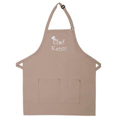 an apron with the words ryan grillmaster printed on it's front and back