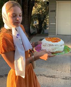 Alana Champion, A Woman, Orange, Cake