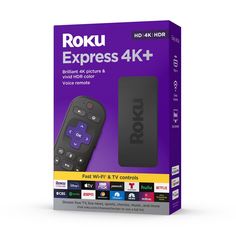 the box for roku express 4k plus