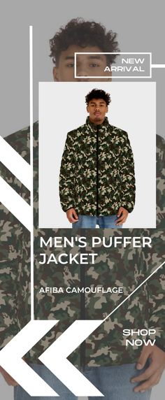 AFIBA Camouflage Men's Bomber Jacket. Add a little zing to your wardrobe with this vibrant All-Over Print Bomber Jacket. • 100% polyester • Fabric weight: 6.49 oz/yd² (220 g/m²), weight may vary by 5% • Brushed fleece fabric inside • Unisex fit • Overlock seams • Sturdy neck tape • Silver YKK zipper • 2 self-fabric pockets • Blank product components sourced from the US and China 😀For more collection, click link on the image. #afiba #afibacamo #afibacamouflage #menscamojacket #camojacket #camo