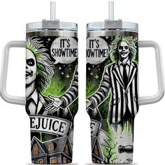 it's showtime juice halloween double wall tumbler