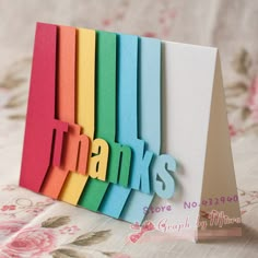 a facebook page with an image of thank cards