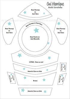 the cut out diagram shows how to make an origami dollhouse with stars