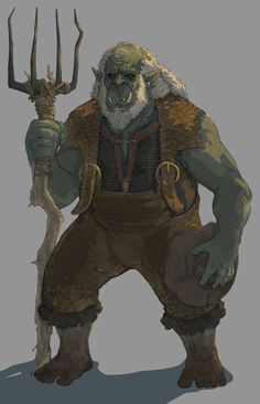 an image of a character from the animated movie warcraft with horns and claws in his hands