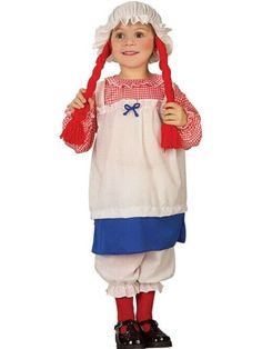 Brand New! Includes: Mop Hat with Braids Dress Pantaloons Toddler 2-4T Rag Doll Halloween Costume, Funny Toddler Halloween Costumes, Raggedy Ann Costume, Halloween Costumes For Siblings, Costumes For Siblings, Rag Doll Costume, Rag Doll Dress, Mom And Toddler, Hat With Braids