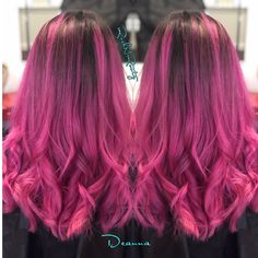 Pink With Shadow Root, Pink Hair With Black Roots, Pink Hair Shadow Root, Pink Hair Black Roots, Pink Hair With Shadow Root, Pink Hair With Dark Roots, Dark Shadow Root, Dark Pink Hair