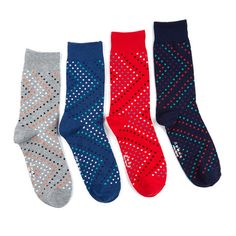 Socks Inspiration, Classic Affordable Men's Socks, Cheap Red Non-slip Socks, Casual Blue Non-slip Socks, Cheap Blue Men's Socks, Mens Socks Fashion, Happy Socks Mens, Men's Dress Shoes, Men Socks