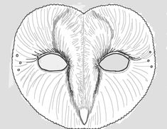 an animal's face is drawn in the shape of a heart with two eyes