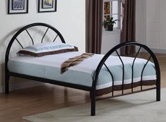 Marjorie Twin Bed Black from Coaster - Luna Furniture Metal Twin Bed Frame, Metal Twin Bed, Black Metal Bed Frame, Black Metal Bed, Kids Bed Frames, Bed Kids, Frame Bed, Twin Platform Bed, Twin Bed Frame