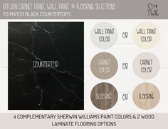 black and white marble wall paint options