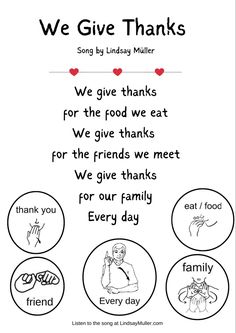 we give thanks for the family and friends in their lives with this printable thank card