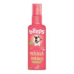 a bottle of dog's merengue morranggo shampoo on a white background