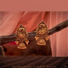 Antique Gold Earrings Studs, 10 Grams Gold Earrings Designs, Jumkas Gold In 10 Grams, 3 Grams Gold Earrings Indian, Mango Mala Designs, Long Chain Earrings Gold, Earrings Gold Indian, Latest Gold Earrings, Chain Earrings Gold