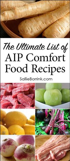 AIP Comfort Food Recipes! This ultimate list of AIP recipes will help you find just what you need while healing on the Autoimmune Protocol! Aip Recipes Autoimmune Protocol, Autoimmune Diet Recipes, Autoimmune Protocol Diet, Autoimmune Paleo Diet