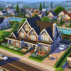 Sims 4 House Inspiration, Sims 4 House, The Sims 4 Lots, Sims Freeplay Houses, Famous Houses