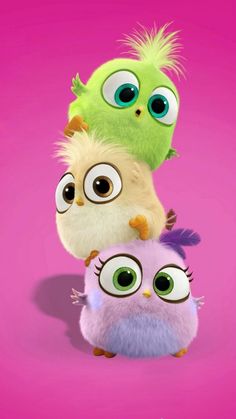 the angry birds movie poster with three different characters