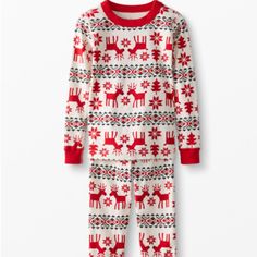 New Hanna Andersson Pajamas Size 80 Ecru With A Red Deer Nordic Print Soft Organic Cotton New With Tags! Questions? Leave A Comment Below! Plus Size Pyjamas, Long Johns Pajamas, Baby Overall, Kids Pjs, Cotton Pajamas, Long John, Baby Jumpsuit, Holiday Pajamas, Matching Pajamas