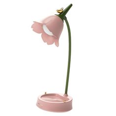 Description: Cute Flower Design: Flower the lamp and attractive, And with a lamp base that can be used as a mobile phone holder. Temperatures & Adjustable Brightness: Touch the button to adjust the temperature, white. The highest brightness white light and natural light are suitable for study and work. light is suitable as a night light . Long press to adjust the brightness high or Flexible Gooseneck Design: 360 degree adjustable, flexible gooseneck tube to adjust its height and angle. Lamps: Hi Girls Bedroom Pink, Rooms Decoration, Flower Led, Student Bedroom, Pink Bedroom For Girls, Pink Lamp, Bedroom Pink, Cute Furniture, Table Bedside